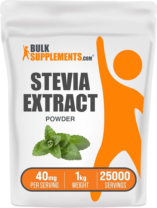 BulkSupplements.com Stevia Extract Powder - Stevia Sweetener - Zero Calorie Sweetener, Gluten Free