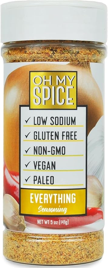 Taco Seasoning Mix All Purpose Blend - Gluten Free & Low Sodium Mexican Seasoning for Taco Tuesday Night. Everything Seasonings for Fajita & Burrito. Meat, Chicken & Fish Tacos Spices Toppings. 4.6oz