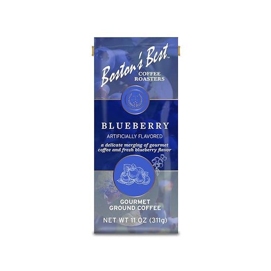 Boston???Best Coffee - Blueberry Flavored Coffee, Delicious Gourmet Premium Ground Coffee, 11 oz. / 311 g Bag