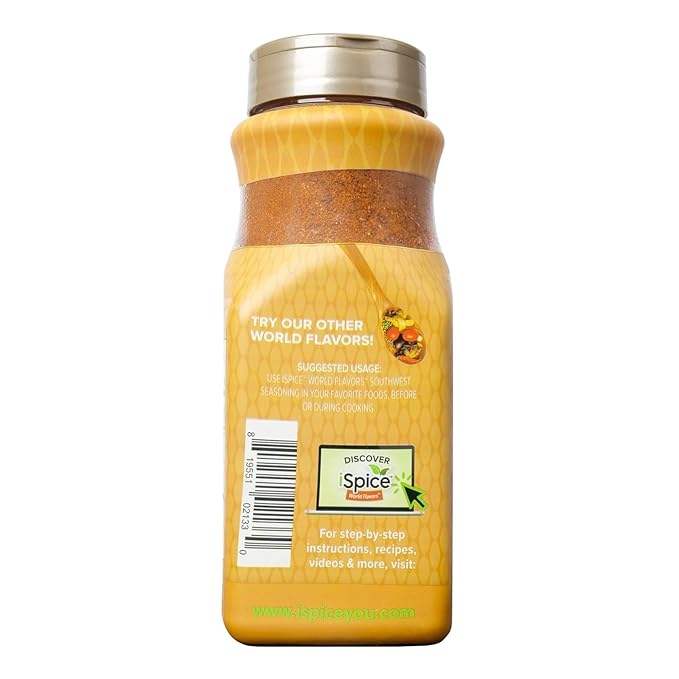 iSpice Blend | Southwest Seasoning | 20.95 oz | Mixed Spice & Seasoning | Bulk Size | Halal | Kosher (Southwest)