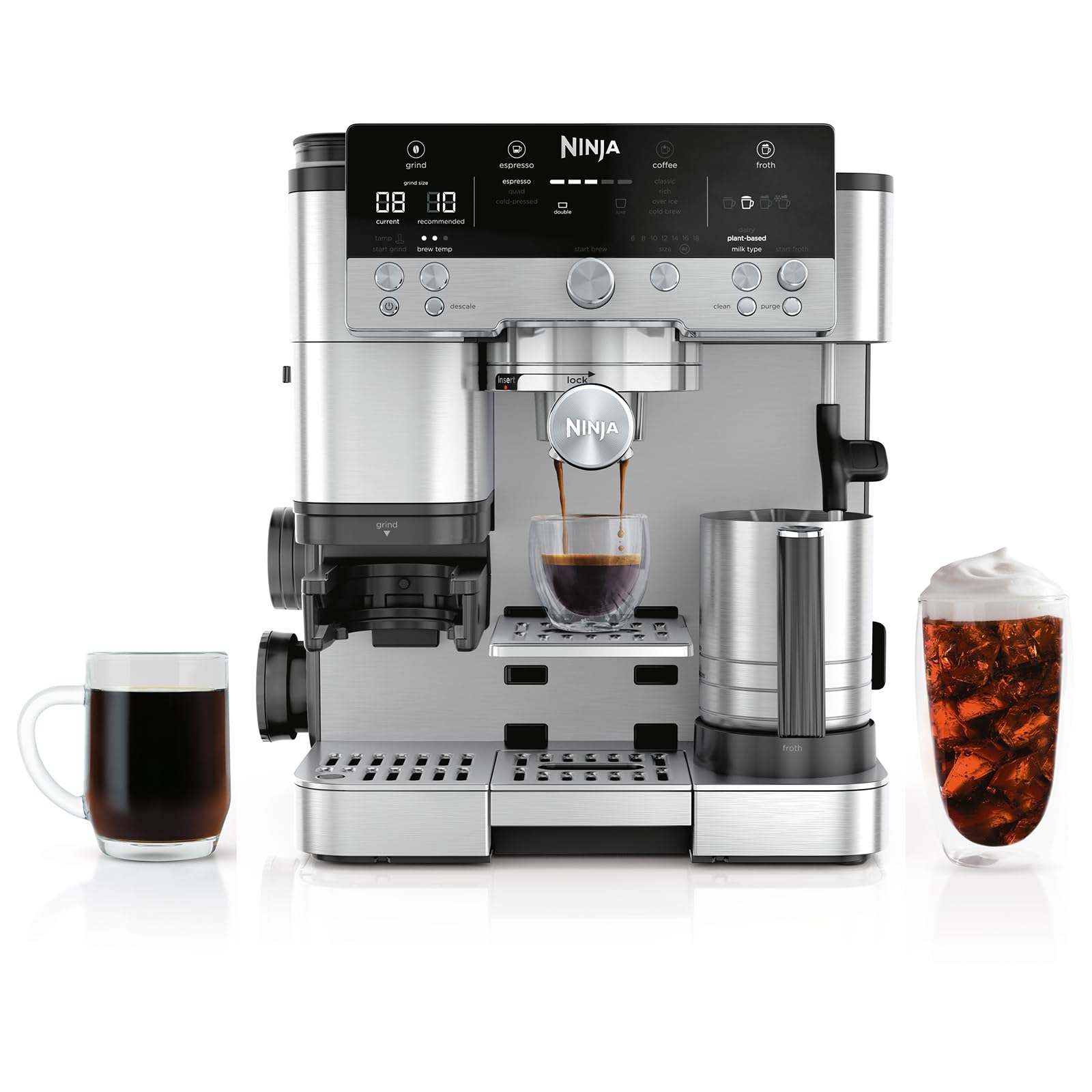 Ninja Luxe Café Premier 3-in-1 Espresso Machine, Drip Coffee, & Cold Brew