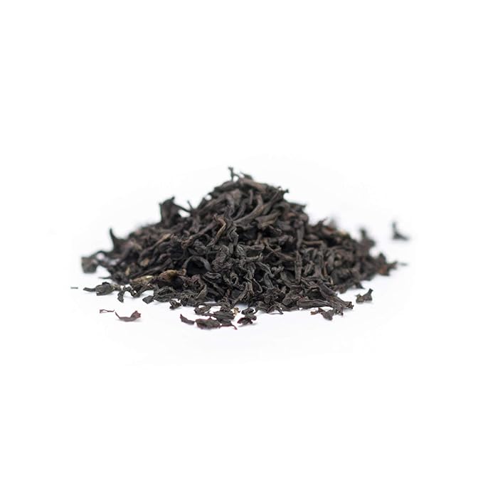 JusTea KENYAN EARL GREY | Loose Leaf Black Tea | Tin with Hand Carved Tea Spoon | 40+ Cups (3.2oz) | High Caffeine | Award-Winning | Fair Trade | Non-GMO