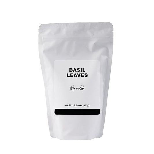 Minimalist Basil Leaves, Perfect for Cooking and Seasoning, Packaged for Convenience in a Resealable Bag (2.88 Ounce)