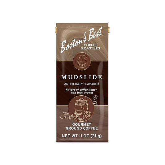 Boston???Best - Mud Slide Flavored Delicious Gourmet Coffee, Premium Ground Coffee, 11 oz. / 311g Bag