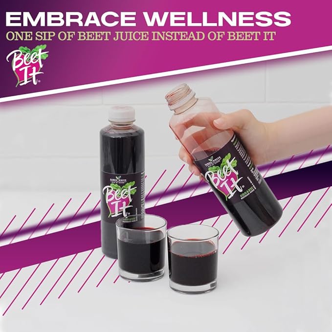 BEET IT Organic Beet Juice, 25.4 Fl.oz (6 Pack) | Non GMO, 100% Natural Organic Juice- Gluten Free, No Added Sugar, Not from Concentrate | Nutrient Packed Vegetable Juice