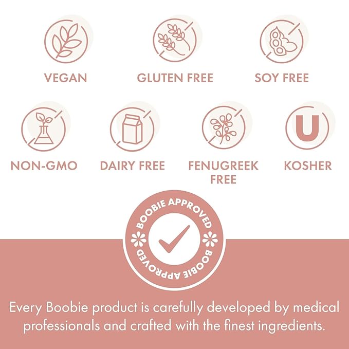Boobie Bar Superfood Oatmeal Chocolate Chip Lactation Bar for Breastfeeding Moms to Increase Milk Supply | #1 Selling Lactation Snack Bars | Vegan, Fenugreek-Free, Gluten-Free, Dairy-Free (12 Bars)