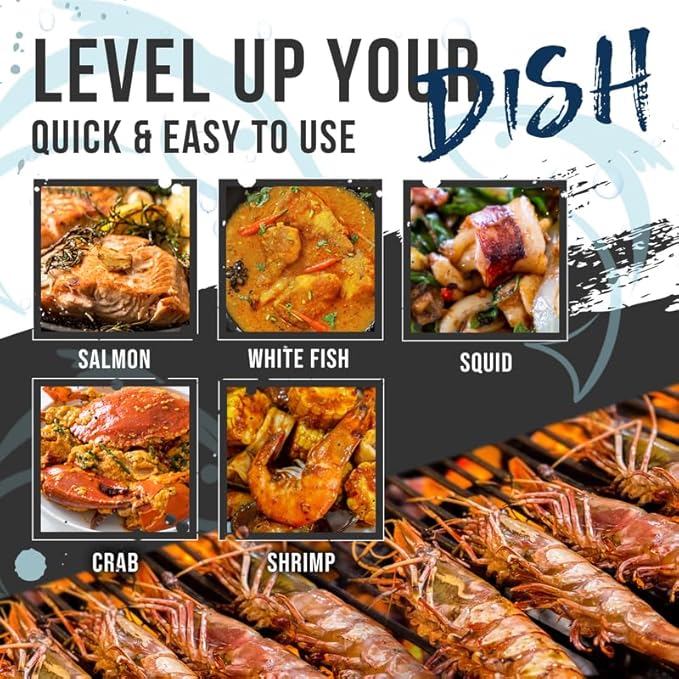 Lane's Under Da Sea Gift Set, All-Natural 4 Rubs Gift Set of Blackened Seasoning, Honey Sriracha Seasoning, Sweet Heat Rub, & Q-Nami Japanese Spices