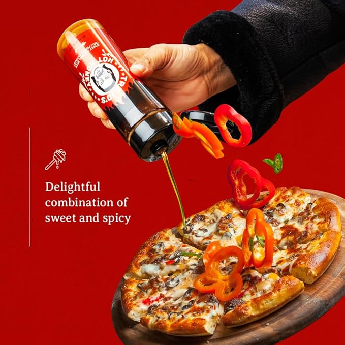 Trejo's Tacos Hot Honey | Sweet and Spicy Honey Hot Sauce | Infused with Chili Pepper Extract | Great for Topping or Dipping Sauce for Oatmeal, Ice-Cream, Fried Chicken & Bbq - Pure and Gluten Free | Authentic Creation by Trejo's Tacos - Pack of 1