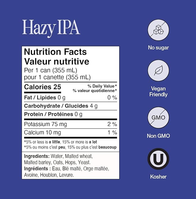 Partake Brewing Craft Non Alcoholic Beer, Hazy 24 Pack x 12 Fl Oz Cans - Low Calorie & Carb, No Sugar, All Natural Ingredients - Award-Winning Taste, Non Alcoholic Beer Without the Empty Calories