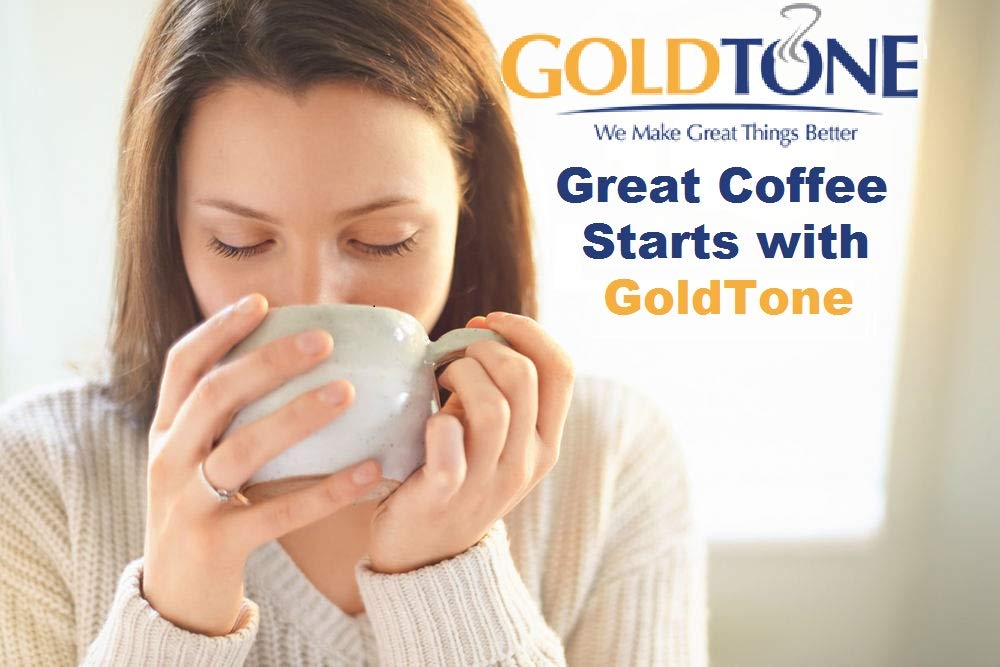 GOLDTONE Reusable 8-12 Cup Basket Coffee Filter fits Hamilton Beach Coffee Makers and Brewers.