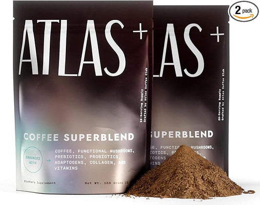Atlas+ Coffee Superblend??Instant Mushroom Coffee with Lion?™s Mane, Reishi, Cordyceps