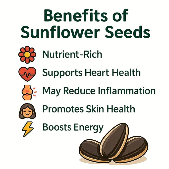 | USA Grown Raw Sunflower Seeds in Shell, 1lb | Unsalted Sunflower Seeds for Birds and for Eating