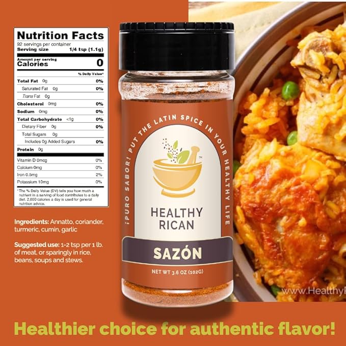 Healthy Rican Savory Chicken Mix Sazon and Sofrito Herb Seasoning for Meat Beef Vegetables Stews BBQ Non GMO No MSG Artificial Flavors Gluten Free Diabetes Sodium Keto Friendly Whole 30 Approved (Savory Chicken Mix Bundle)