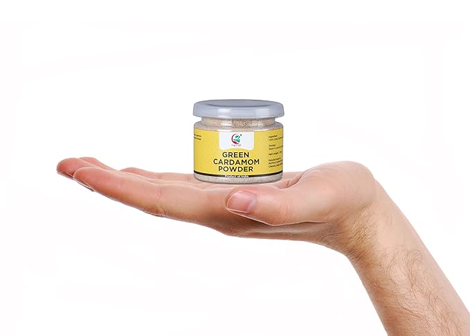 Ground Cardamom 1.76 oz (50g) | Fresh, Aromatic and Flavourful | Cardamom ground from fresh cardamom seeds | aka Elaichi, Cardamon | by Yogi's Gift ®