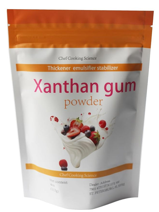 Xanthan Gum - 8 oz - 100% Natural Xanthan Gum Powder - Keto Friendly and Gluten Free - No Carbs for Baking, Xanthan Gum for Thickening and Ice Cream Stabilizer. Vegan Friendly
