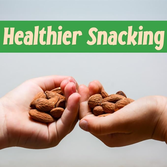 Sincerely Nuts ??Roasted Whole Salted Almonds | 1 Lb. Bag | Delicious Guilt Free Snack | Low Calorie, Vegan, Gluten Free | Gourmet Kosher Food | Source of Fiber, Protein, Vitamins and Minerals