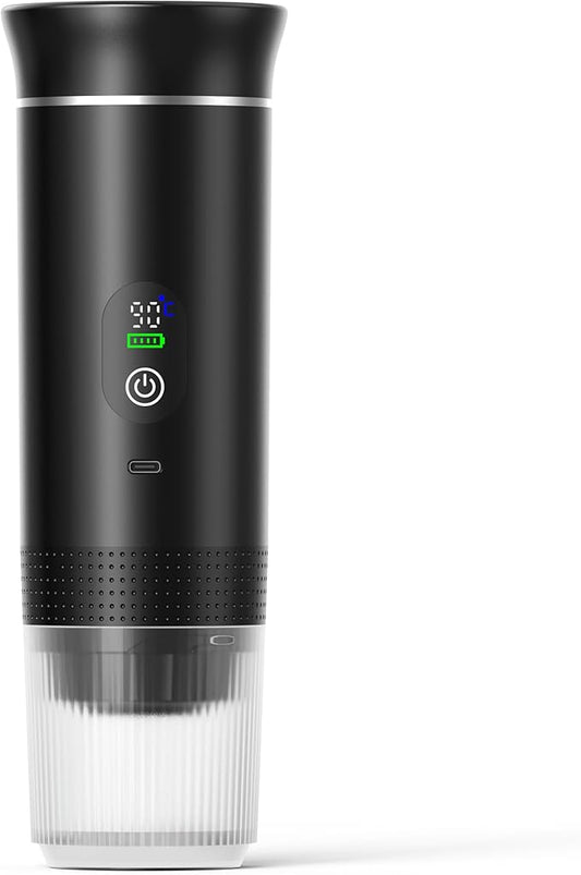 Automatic Espresso Maker ??Dual Hot & Cold Brew ??20 BAR Pressure ??Compact Portable Coffee Machine with Rapid Heating ??Built-In Transparent Cup ??Travel-Friendly Design