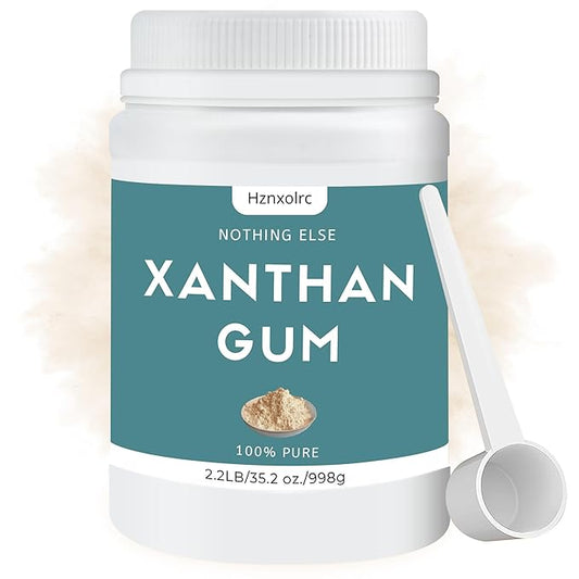 2.2 lb Food-Grade Xanthan Gum Powder, Pure Xanthan Gum for Baking Gluten Free, Xanthan Gum Thickener Suitable for Making Ice Cream, Cake, Yogurt, Candy and More