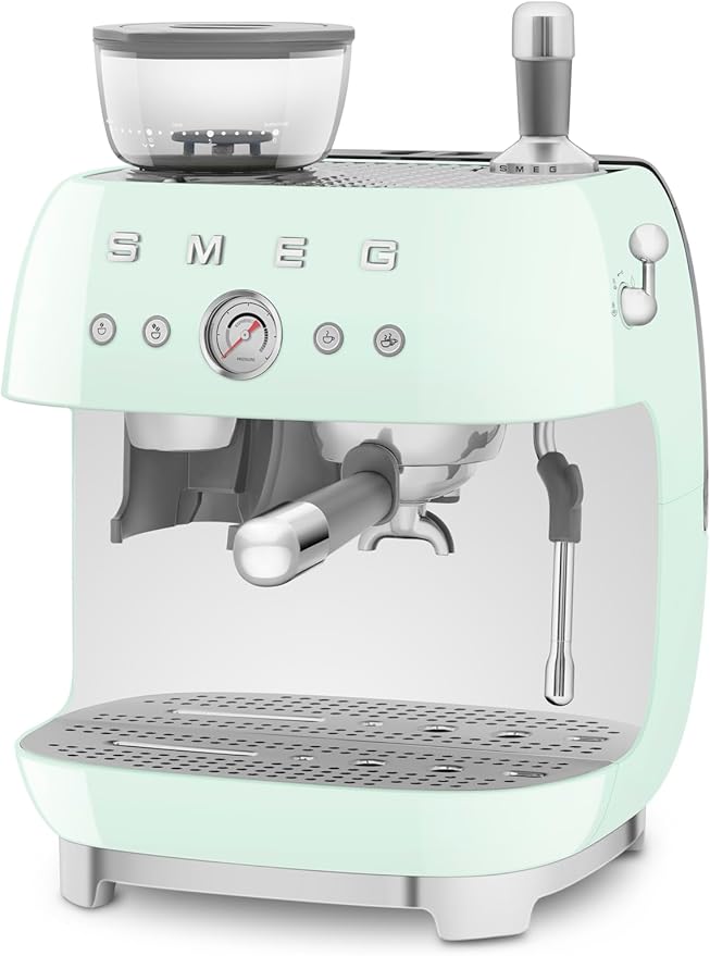 Smeg Semi-Automatic Espresso Machine (Pastel Green)