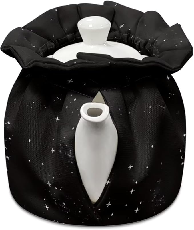 Gothic Sun Tea Cozy Kettle Dust Cover Large Tea Cosy Portable Easy to Clean Tea Pot Dust Cover Insulated Tea Cosy for Hotel Thicken Kettle Dust Cover for Kitchen, CZA18