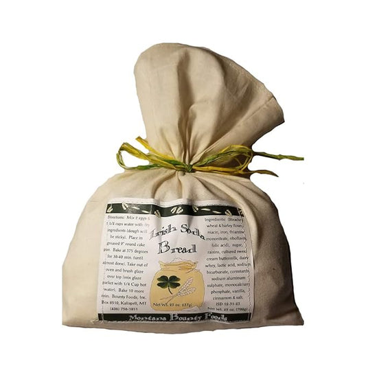 Bounty Foods Irish Soda Bread Mix 23 oz ??Handcrafted in Montana, Traditional Recipe, Rustic Artisan Quick Bread Kit in Western-Style Bag, Great for St. Patricks Day, Just Add Buttermilk or Water