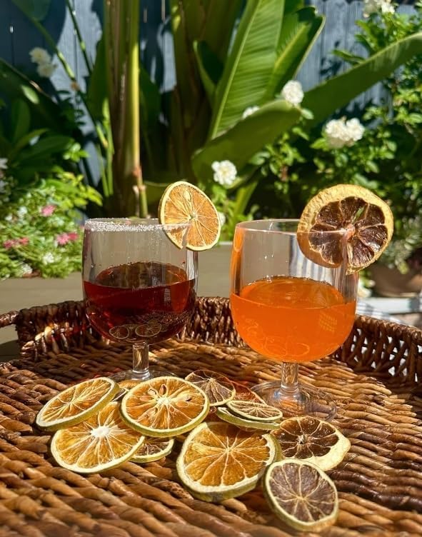 Utama Dehydrated Citrus - Piece Dried Lemon/Lime/Orange/Grapefruit - Cocktail/Food Garnishing - Citrus Potpourri - Mixed Dried Fruit Box (100)
