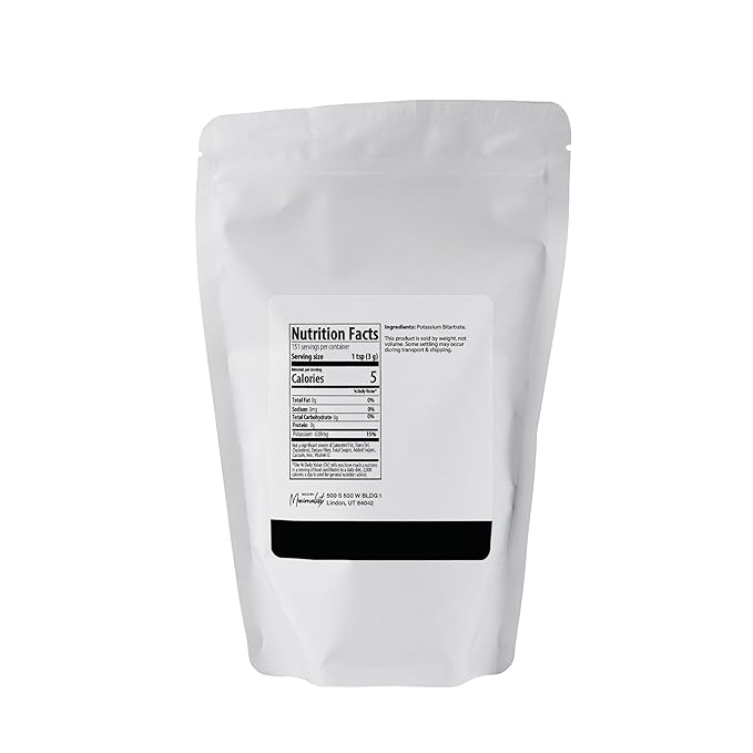Minimalist Cream of Tartar, For Baking and Stabilizing Egg Whites, Packaged in a Resealable Bag (1 Pound)
