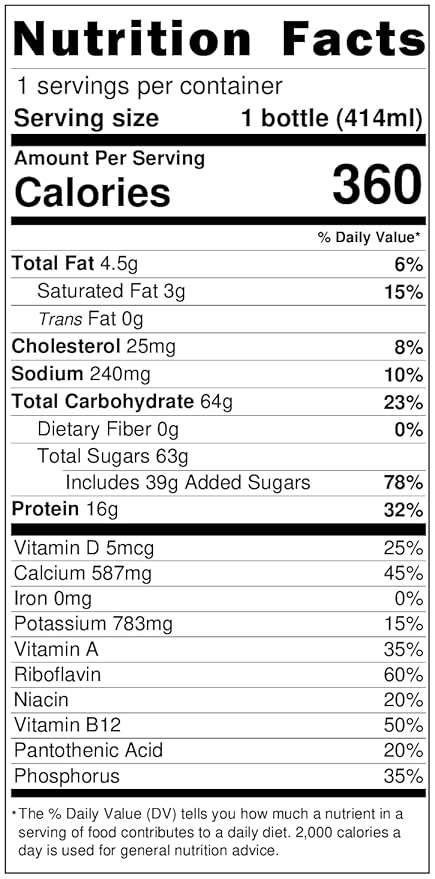 Darigold 1 Percent Milk, Reduced Fat Shelf Stable Milk with 9 Essential Nutrients, 16g Protein, rsBT Free - 14oz, 12 Pack (Strawberry)