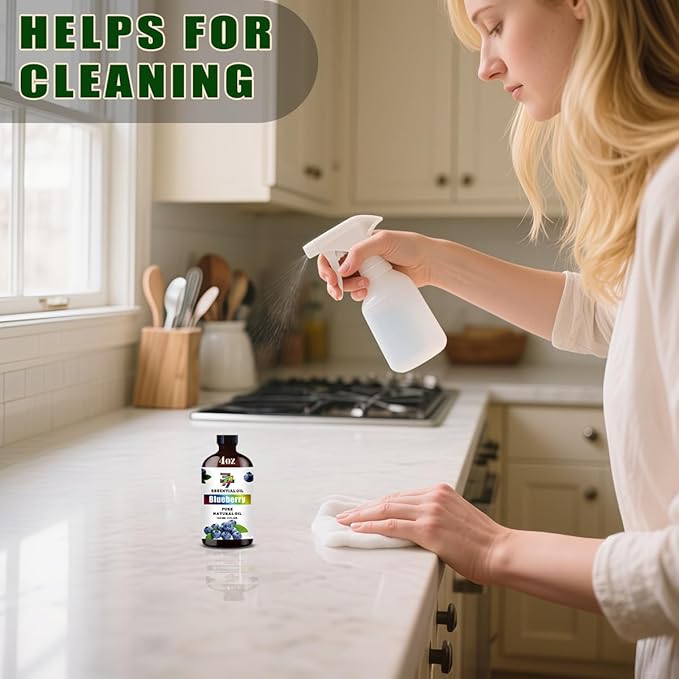 Blueberry Essential Oil (4 oz/120 ml) ??Blueberry Oils for Aromatherapy, diffusers, humidifiers, Home fragrances, DIY Skincare, soap Making, DIY Candle Making, Relaxation, Yoga, and Meditation