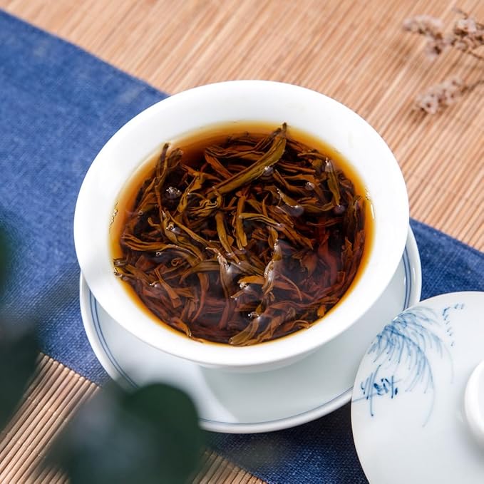 ChaWuWarmSun [A] JinJunMei Black Tea,3.5oz/100g,Chinese Loose Leaf Tea,WuYi Mountain,FuJian China