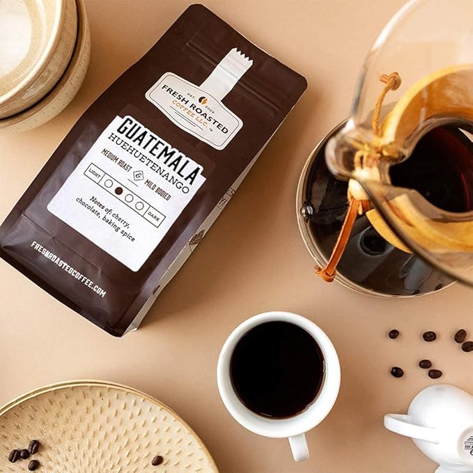 Fresh Roasted Coffee, Guatemala Huehuetenango | 5 lb (80 oz) | Single Origin | Medium Roast | Kosher | Ground