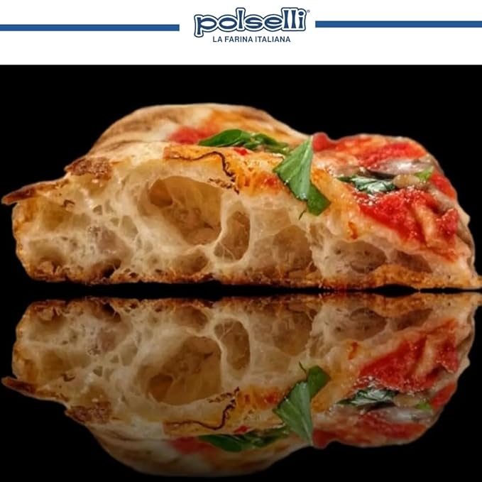 Polselli La Romana Pinsa & Pizza in Pala Flour ,11 lb ??Type 0 High-Protein Wheat & Rice Flour Blend ??Ideal for Roman-Style Pizza and Flatbread Light & Airy Crust, Crunchy Texture, Perfect for Sourdough & Artisan Baking
