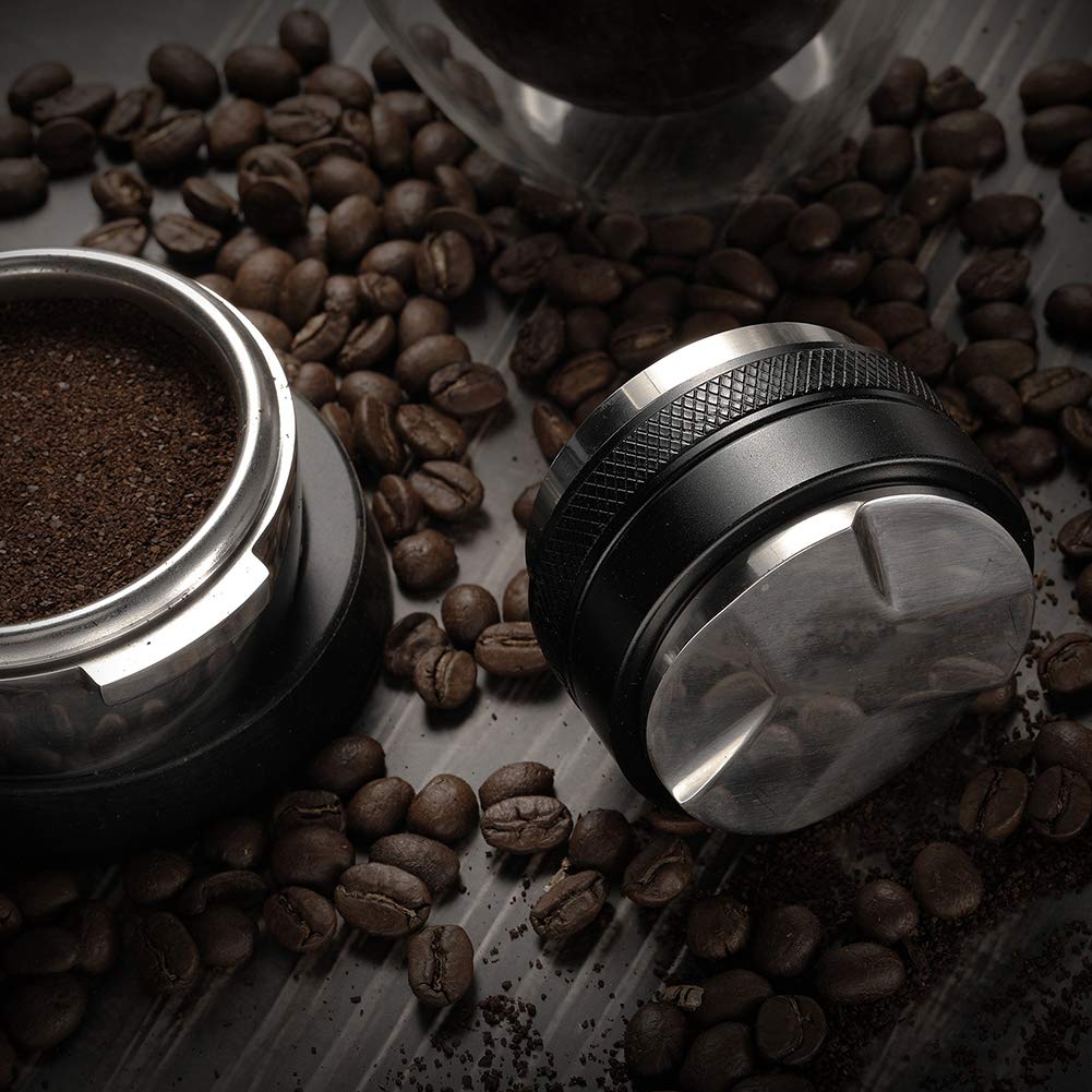 MATOW 53mm Coffee Distributor and Tamper, Dual Head Coffee Leveler Compatible with Breville 54mm