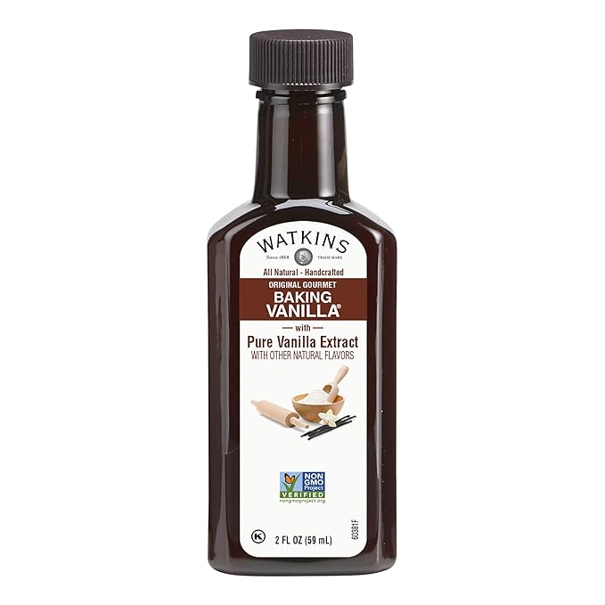 Watkins All Natural Original Gourmet Baking Vanilla with Pure Extract, 2 fl. oz. Bottle, 1-Pack (Pack of 2)