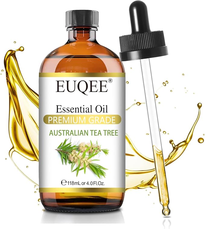 Australian Tea Tree Essential Oil (4 oz/118 ml) Premium Grade Australian Tea Tree Oil Essential, Perfect for Diffusers, Humidifier, Candle Making, Soap & Candle Making