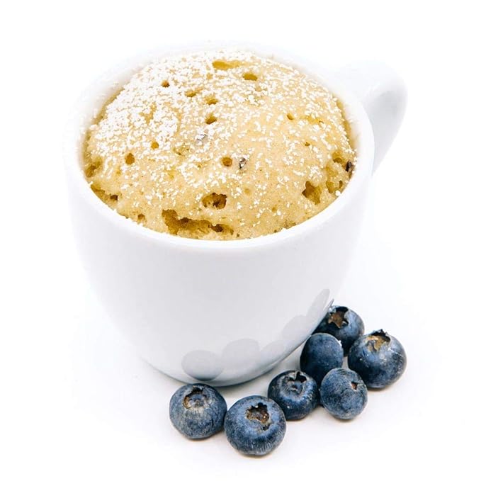 WonderSlim Protein Mug Cake, Blueberry, 7g Fiber, Low Sugar, Gluten Free, Keto Friendly & Low Carb (7ct)