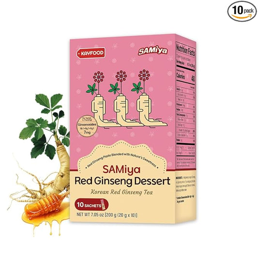 KAYFOOD-Herbal-Gingseng Dessert-Garden-Daily 10 Sticks Traditional Tea Healthy Beverage, Fermented Korean Drinks for Iced Tea Hot Tea, 3.52oz 7.05oz (200g)