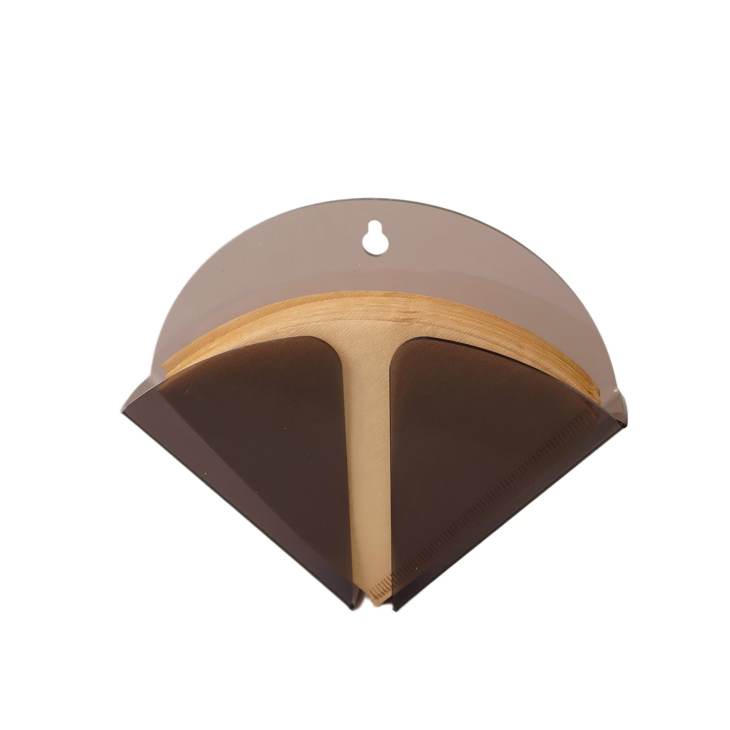Yeaco Magnetic Acrylic Coffee Filter Holder with Wall Mount Hole, Coffee Paper Storage Container