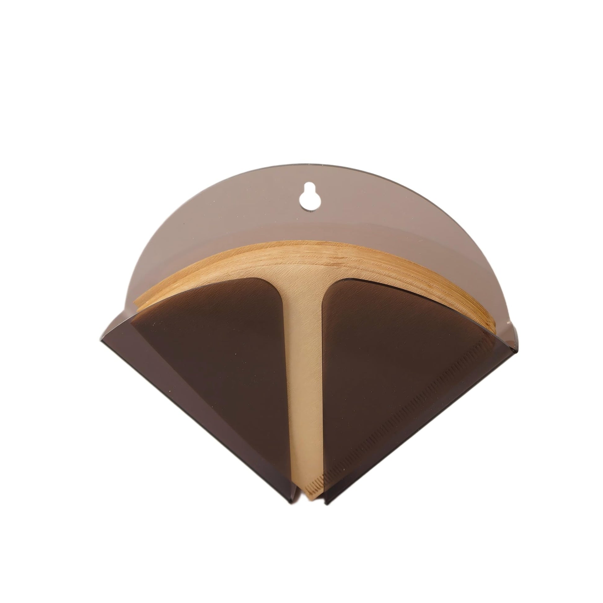 Yeaco Magnetic Acrylic Coffee Filter Holder with Wall Mount Hole, Coffee Paper Storage Container