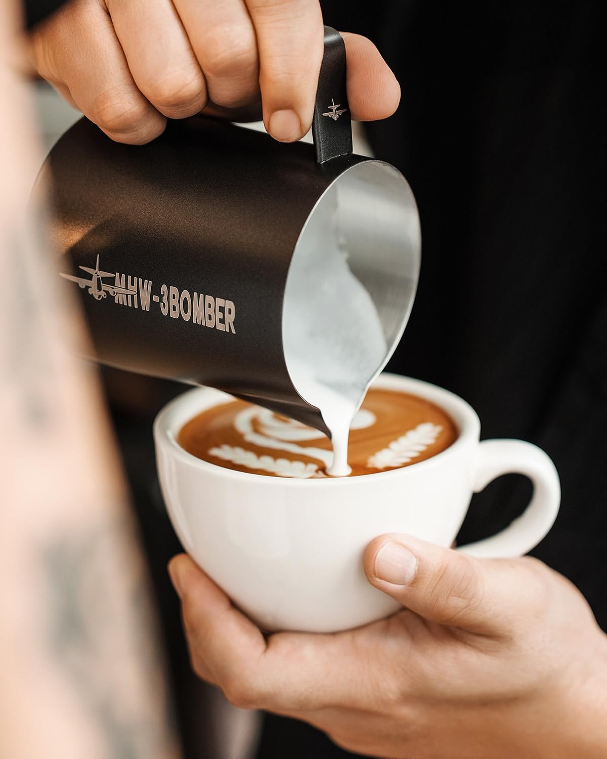 MHW-3BOMBER Espresso Steaming Pitcher Milk Frothing Pitcher Stainless Steel Milk Coffee Cappuccino