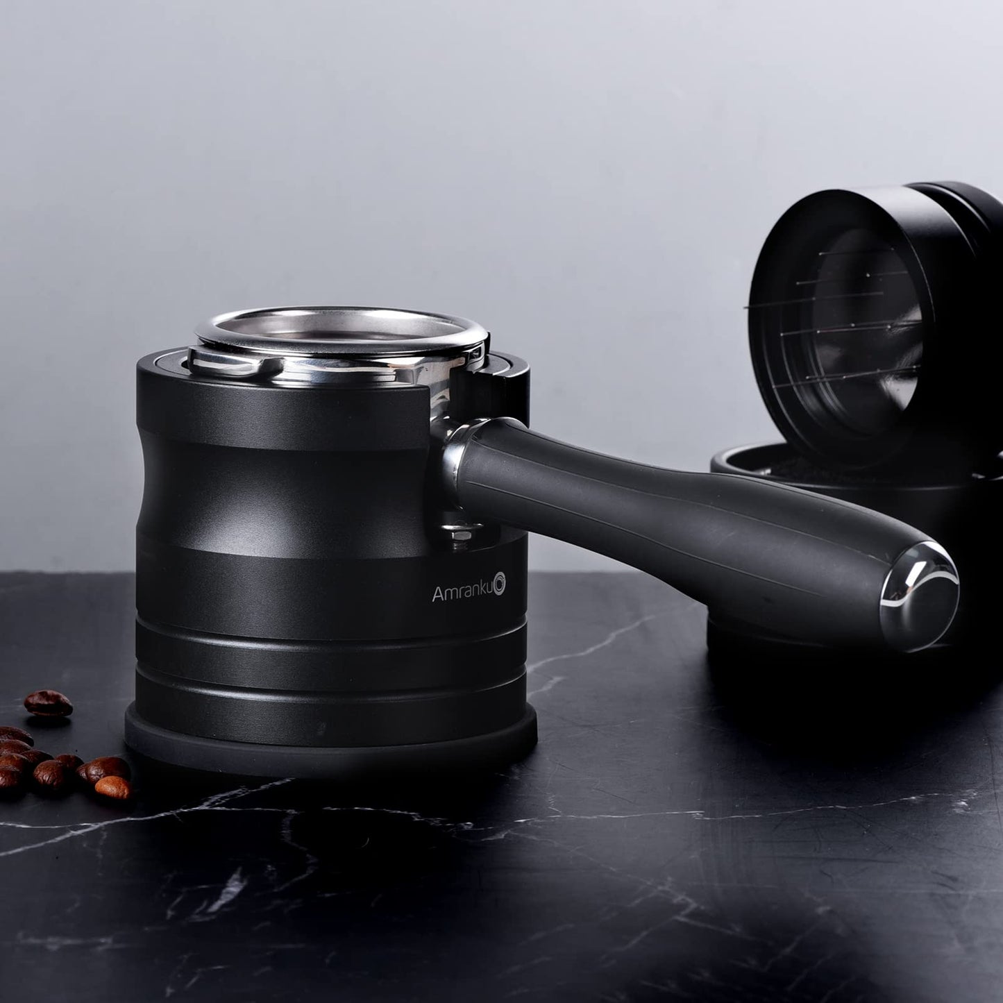 Amrankuo Coffee Portafilter Holder| Espresso Tamper Stand| Aluminum Alloy Espresso Holder| With