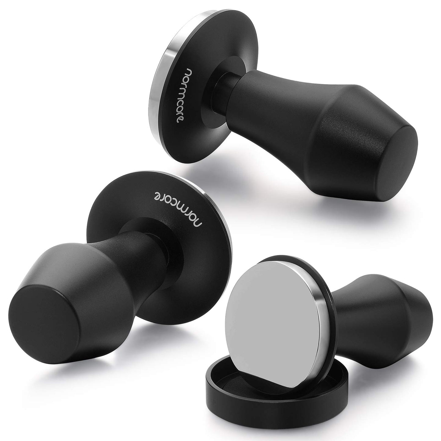 Normcore 58.5mm Coffee Tamper V4 - Spring-Loaded Tamper with 15lb / 25lb / 30lbs Replacement