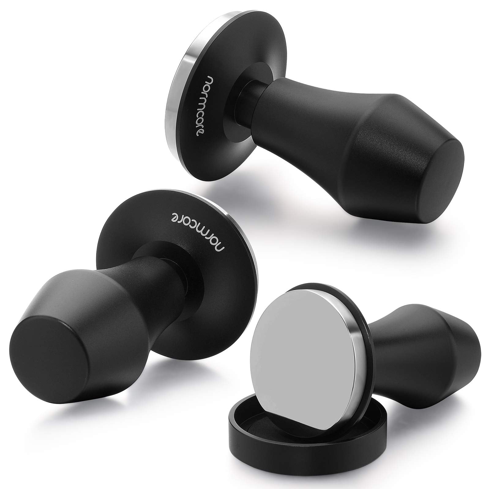 Normcore 58.5mm Coffee Tamper V4 - Spring-Loaded Tamper with 15lb / 25lb / 30lbs Replacement