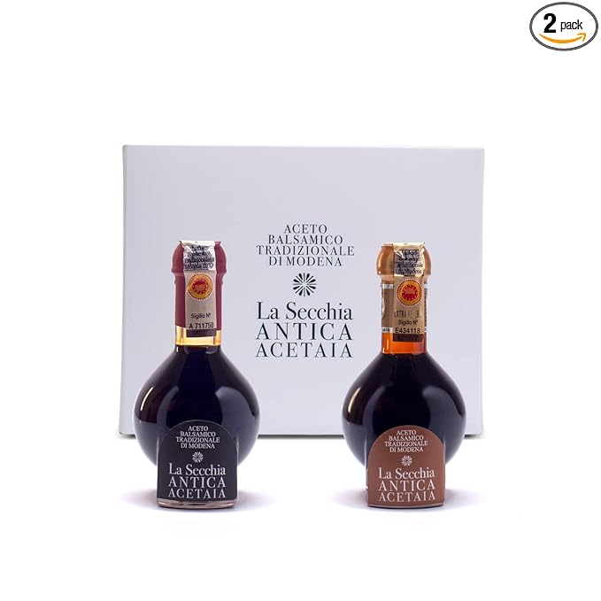La Secchia - "Duetto", Aged 20 and 35 years, Traditional Balsamic Vinegar of Modena DOP, Two