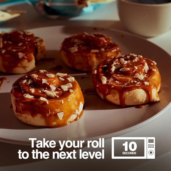 Legendary Foods 22g Protein Roll+ Sticky Bun Flavored, High Protein Snack Cakes, Low Carb Meal Replacement, Gluten Free and Keto Friendly Rolls, Zero Sugar Added, Diabetic Bariatric Friendly 10-Pack