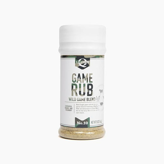 Lillie?™s Q - Game Rub for Wild Meat, Cardamom & Rosemary Seasoning for Grilling, Flavorful Rub Perfect for Venison, Boar, Rabbit, Duck and More (5 oz)