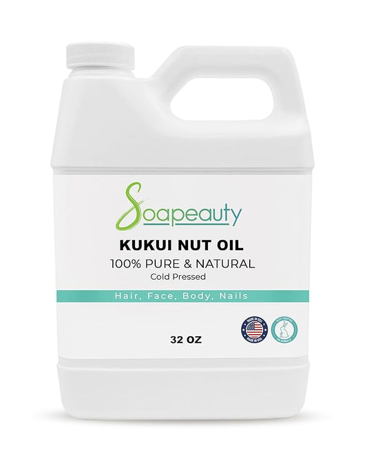 Soapeauty KUKUI NUT Oil Cold Pressed Unrefined | 100% Natural Available in Bulk | Carrier for