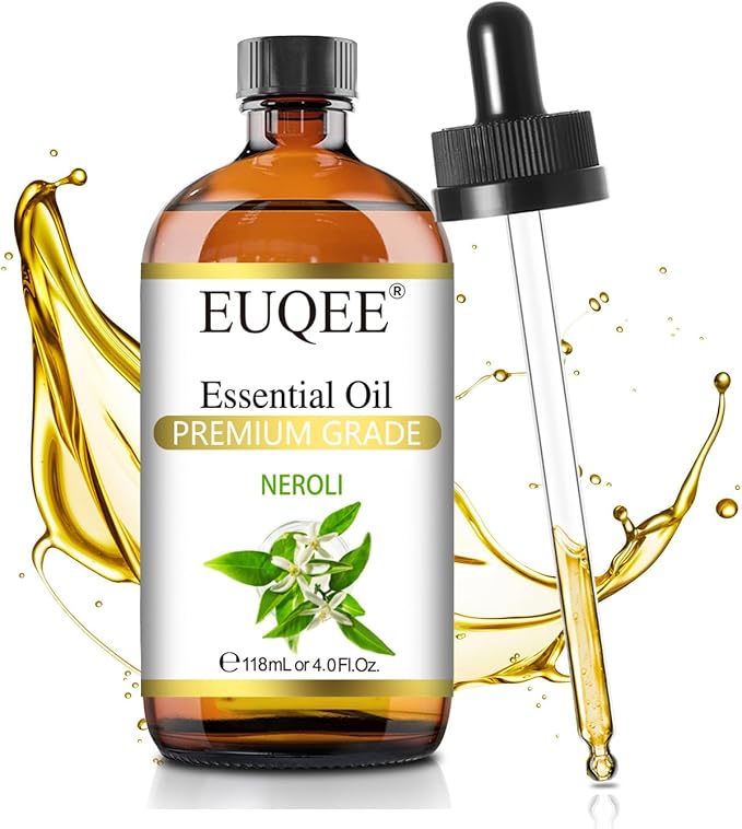 Neroli Essential Oil 118mL / 4oz Pure Neroli Oil Premium Essential Oil for Diffuser, Aromatherapy, DIY Soap