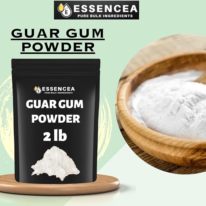Guar Gum Powder 2lb by Essencea Pure Bulk Ingredients | 100% Guar Gum Beans | Food Grade Gluten Free Non GMO Keto Friendly (32 Ounces)??"<div>