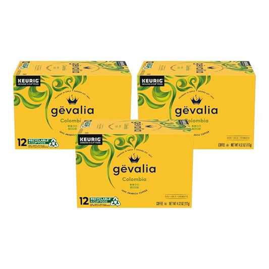 Gevalia Colombian Coffee K-Cup Pods 12 ct. Box (Pack of 3)